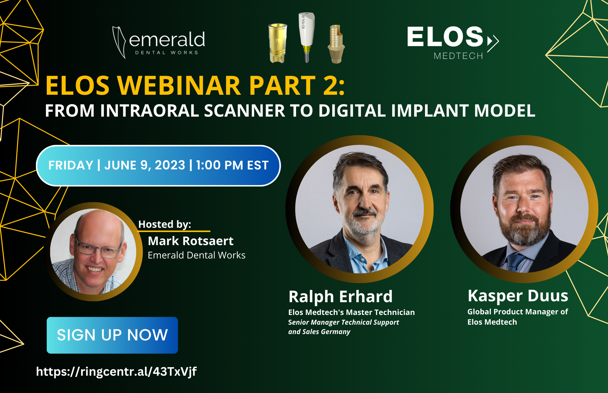 Replay: Elos Medtech Webinar Part 2: From Intraoral Scanner to Digital Implant Model